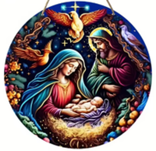 Acrylic Suncatcher - Nativity