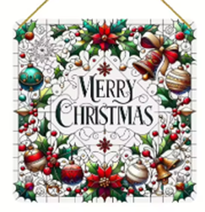 Acrylic Suncatcher - Merry Christmas