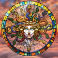 Acrylic Suncatcher - Medusa