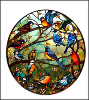 Acrylic Suncatcher - Birds - Assorted