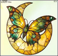 Acrylic Suncatcher - Crescent Moon & Butterfly
