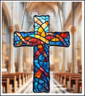 Acrylic Suncatcher - Cross