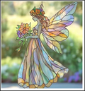 Acrylic Suncatcher - Fairy with a Bouquet