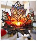 Acrylic Suncatcher - Fall Leaf