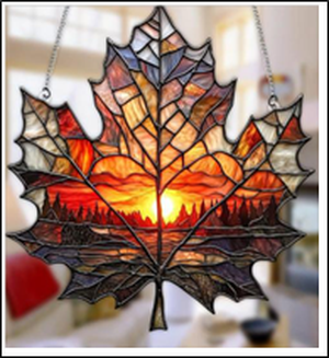 Acrylic Suncatcher - Fall Leaf