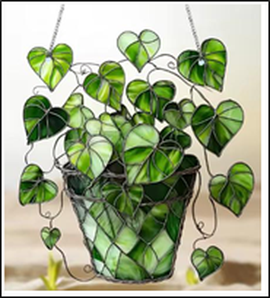 Acrylic Suncatcher - Green Vines