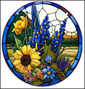 Acrylic Suncatcher - Mixed Flowers